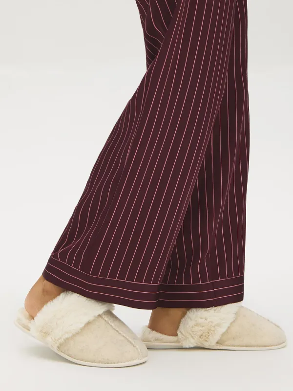 Faux Wool Slippers with Faux Fur Lining made by Suzy Shier