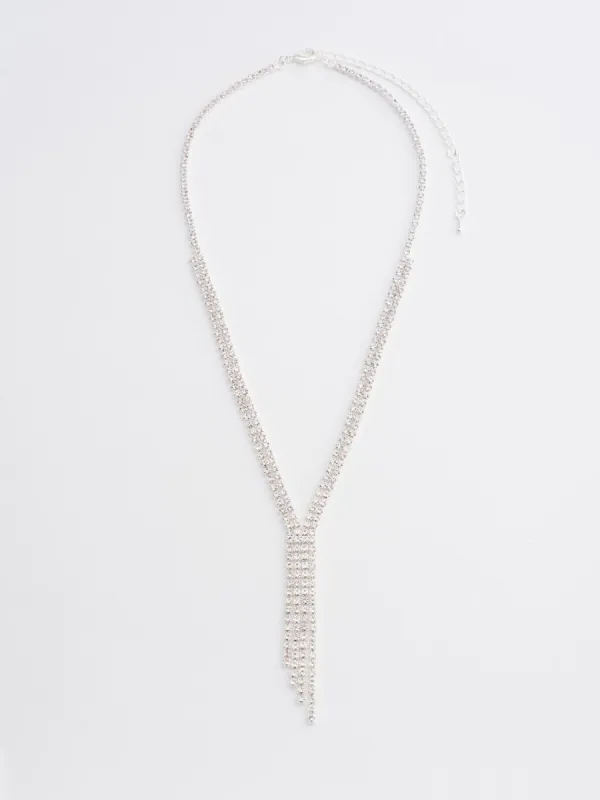 Jewelled Fringe Necklace sold by Suzy Shier