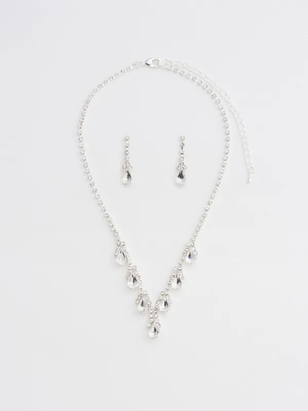 Mini Pear Drops Earring & Necklace Set sold by Suzy Shier