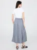 Broomstick Pleated Satin Skirt sold by Suzy Shier