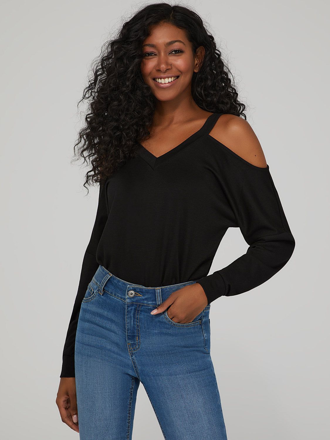 Cut Out Shoulder Top sold by Suzy Shier product image thumbnail 5