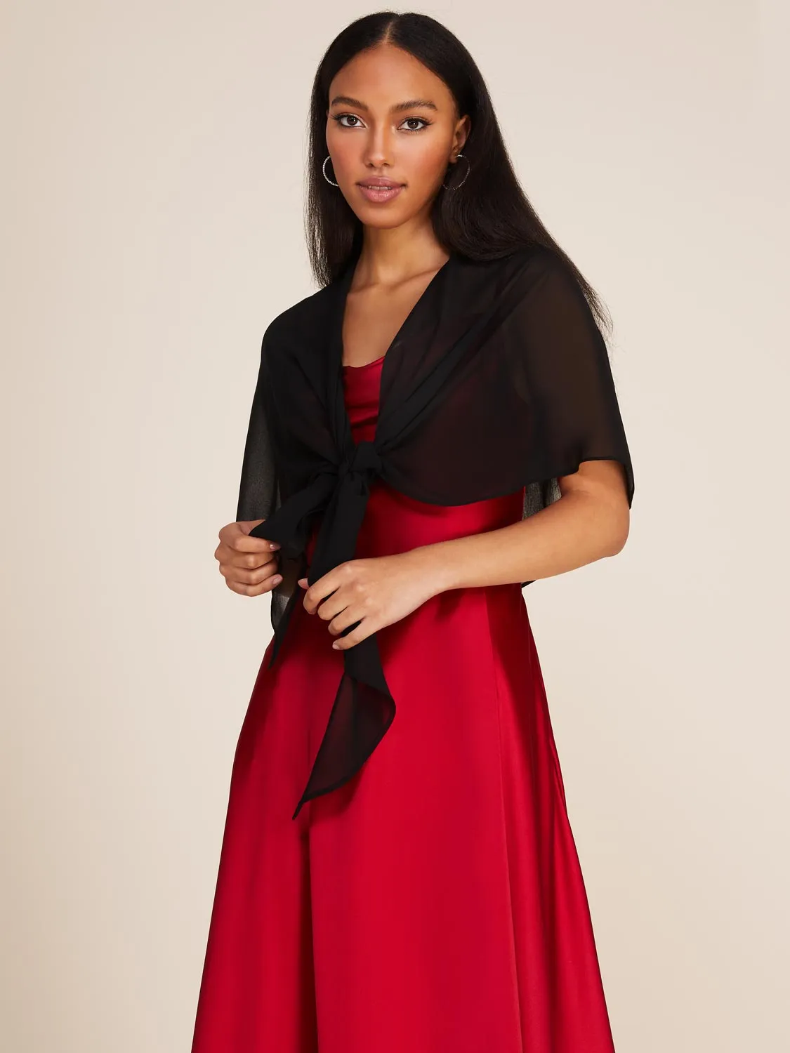 Chiffon Shawl Cover-Up sold by Suzy Shier