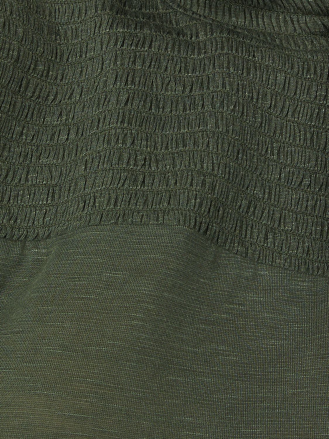 Smocked Mock Neck Top With Balloon Sleeve sold by Suzy Shier product image thumbnail 12