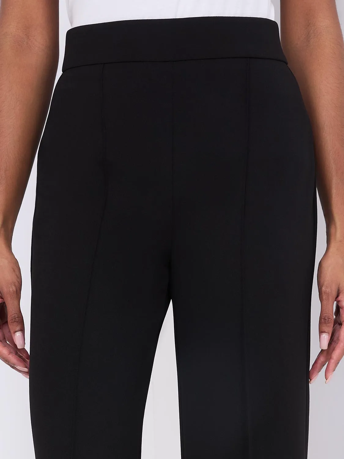 Pintuck Front High-Rise Gaucho Pants sold by Suzy Shier product image thumbnail 2