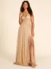 Crinkle Metallic Knit Fit & Flare Gown sold by Suzy Shier
