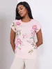 Floral Print Top With Metallic Trim sold by Suzy Shier
