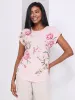 Floral Print Top With Metallic Trim sold by Suzy Shier