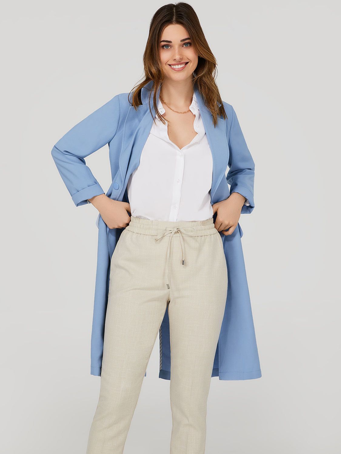 Flap Pocket Relaxed Car Coat sold by Suzy Shier