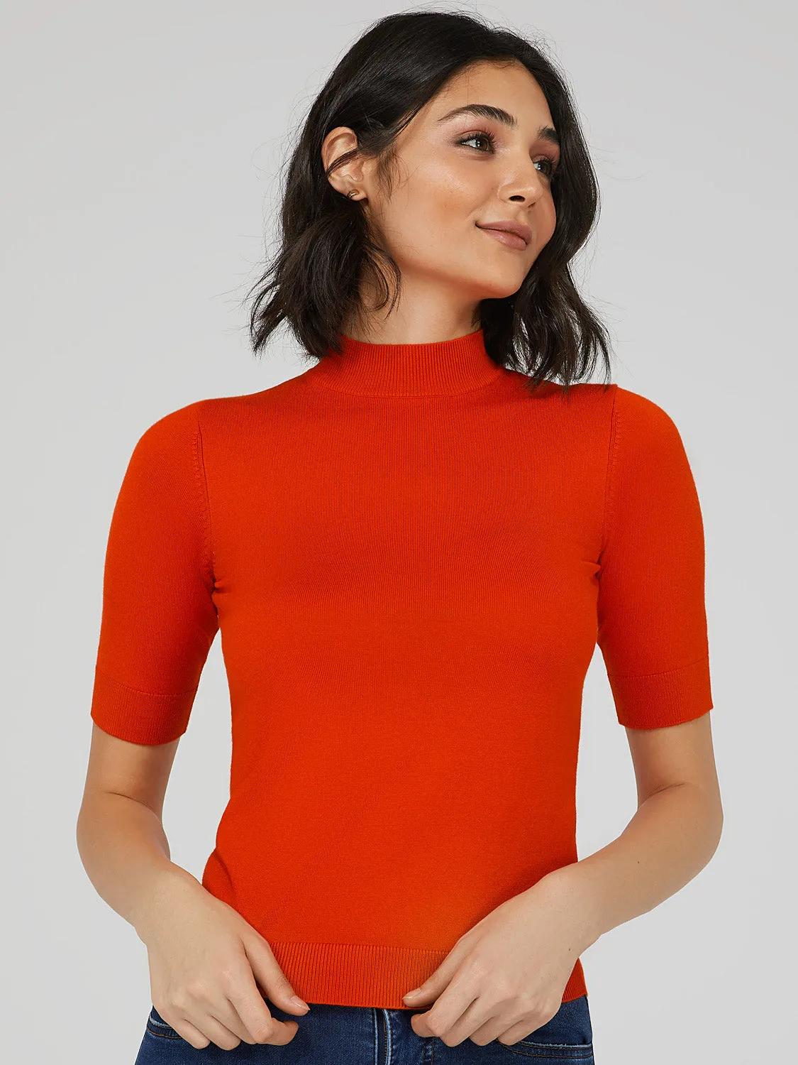 Classic Mock Neck Sweater sold by Suzy Shier product image thumbnail 2