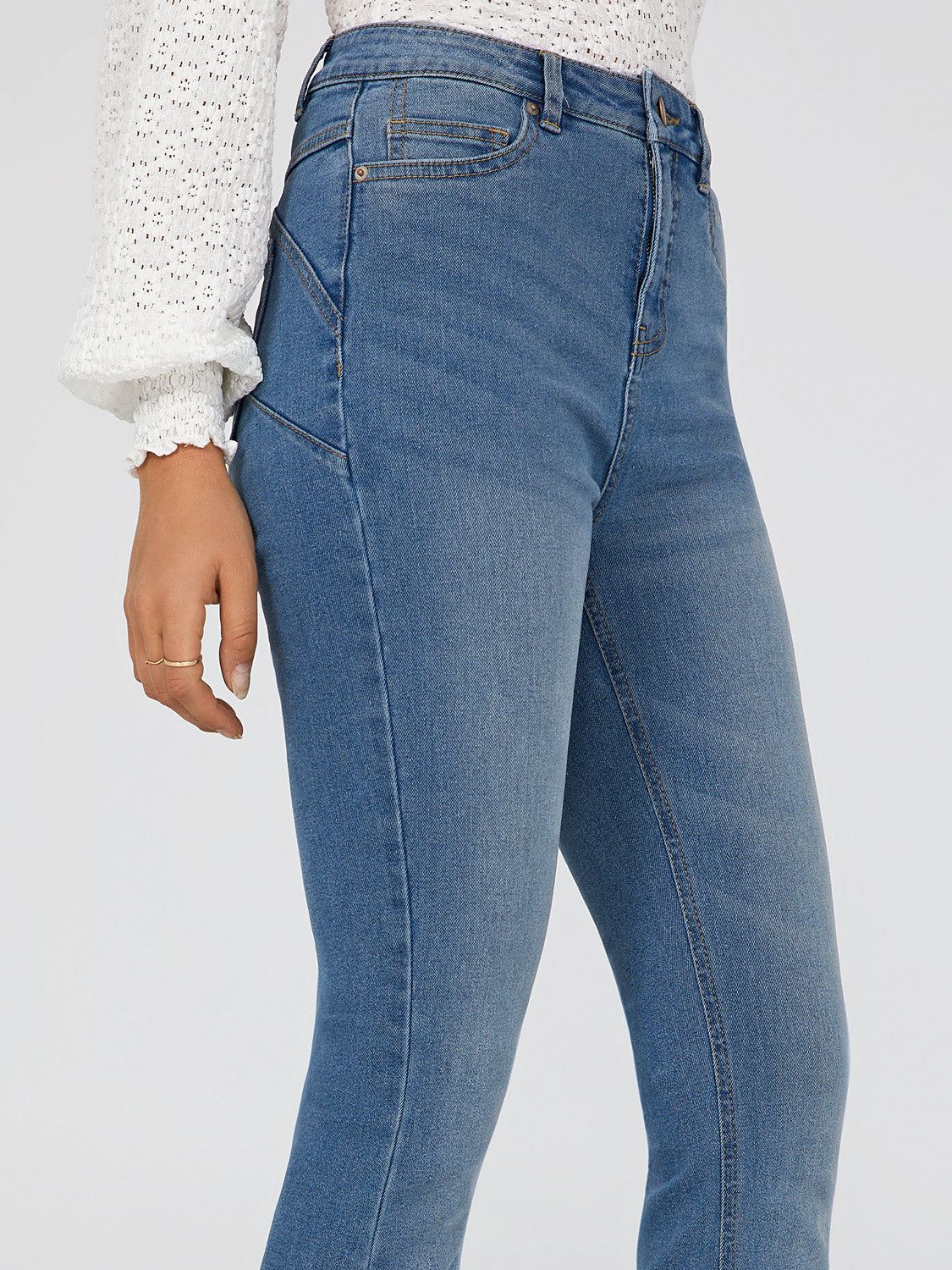 High Waisted Flare Leg Jeans sold by Suzy Shier product image thumbnail 2