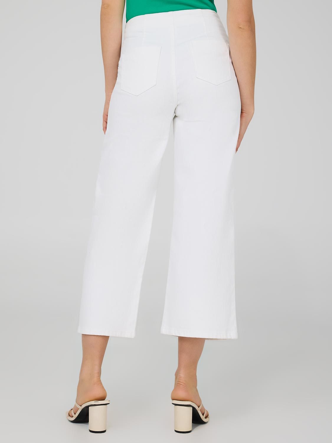 High Waisted Cropped Wide Leg Gaucho Pants sold by Suzy Shier product image thumbnail 4