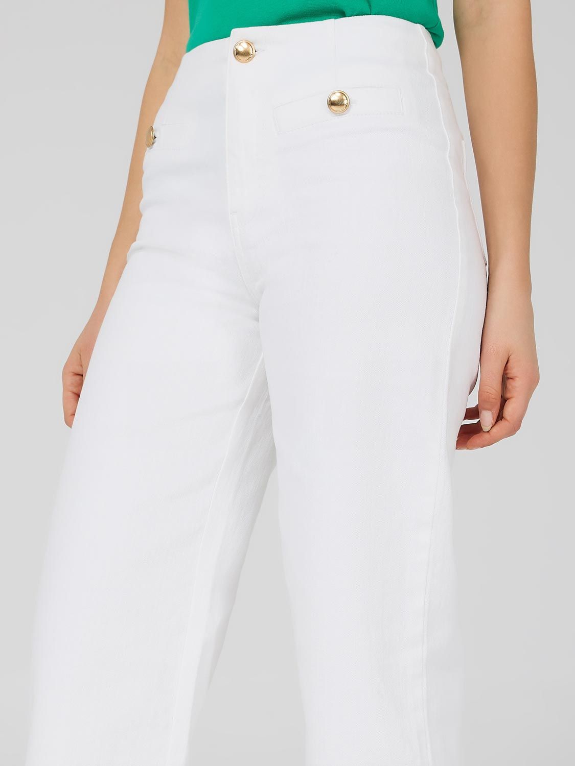 High Waisted Cropped Wide Leg Gaucho Pants sold by Suzy Shier product image thumbnail 2