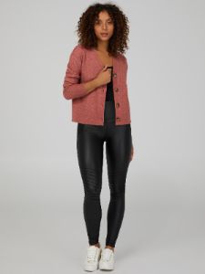 Liquid-Look Faux Leather Pintuck Leggings sold by Suzy Shier