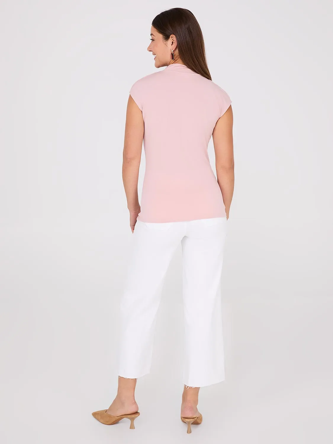 Extended Sleeve Funnel Neck Top sold by Suzy Shier product image thumbnail 4