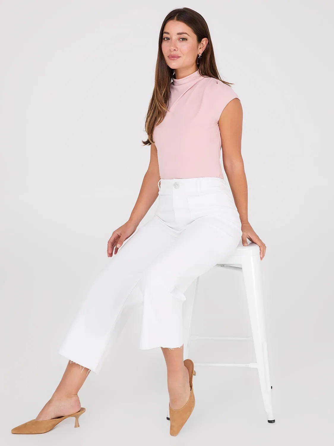 Extended Sleeve Funnel Neck Top sold by Suzy Shier product image thumbnail 3