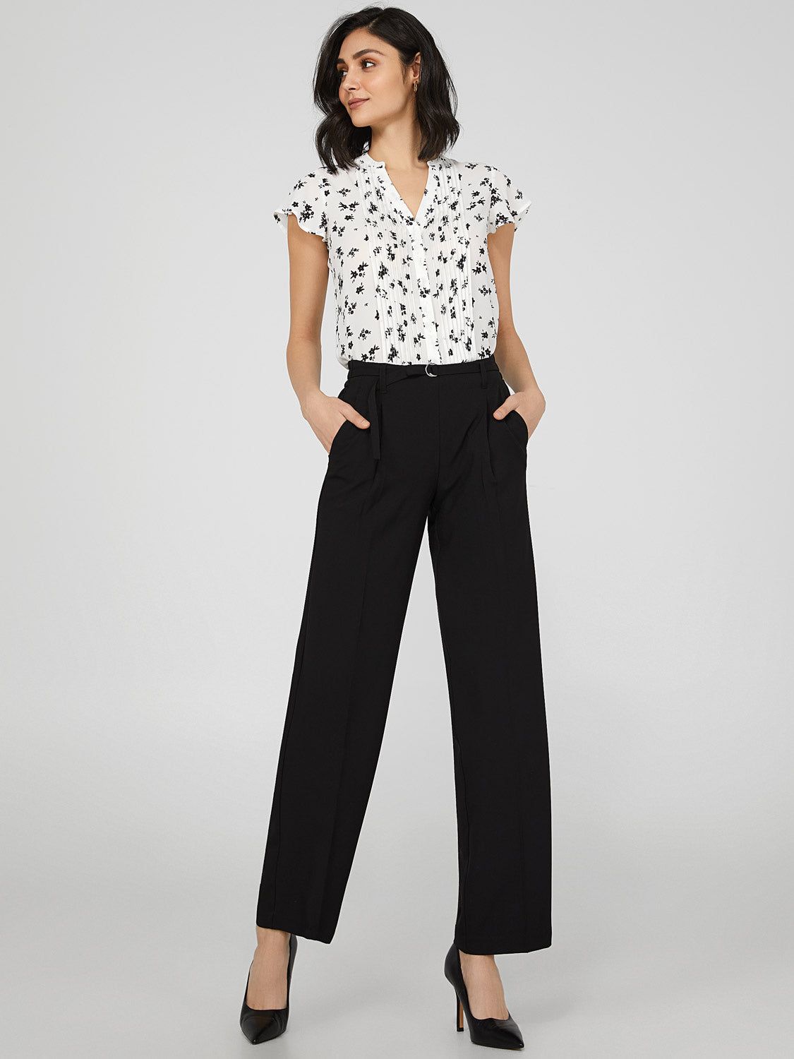 Wide Leg Pull-On Pants sold by Suzy Shier