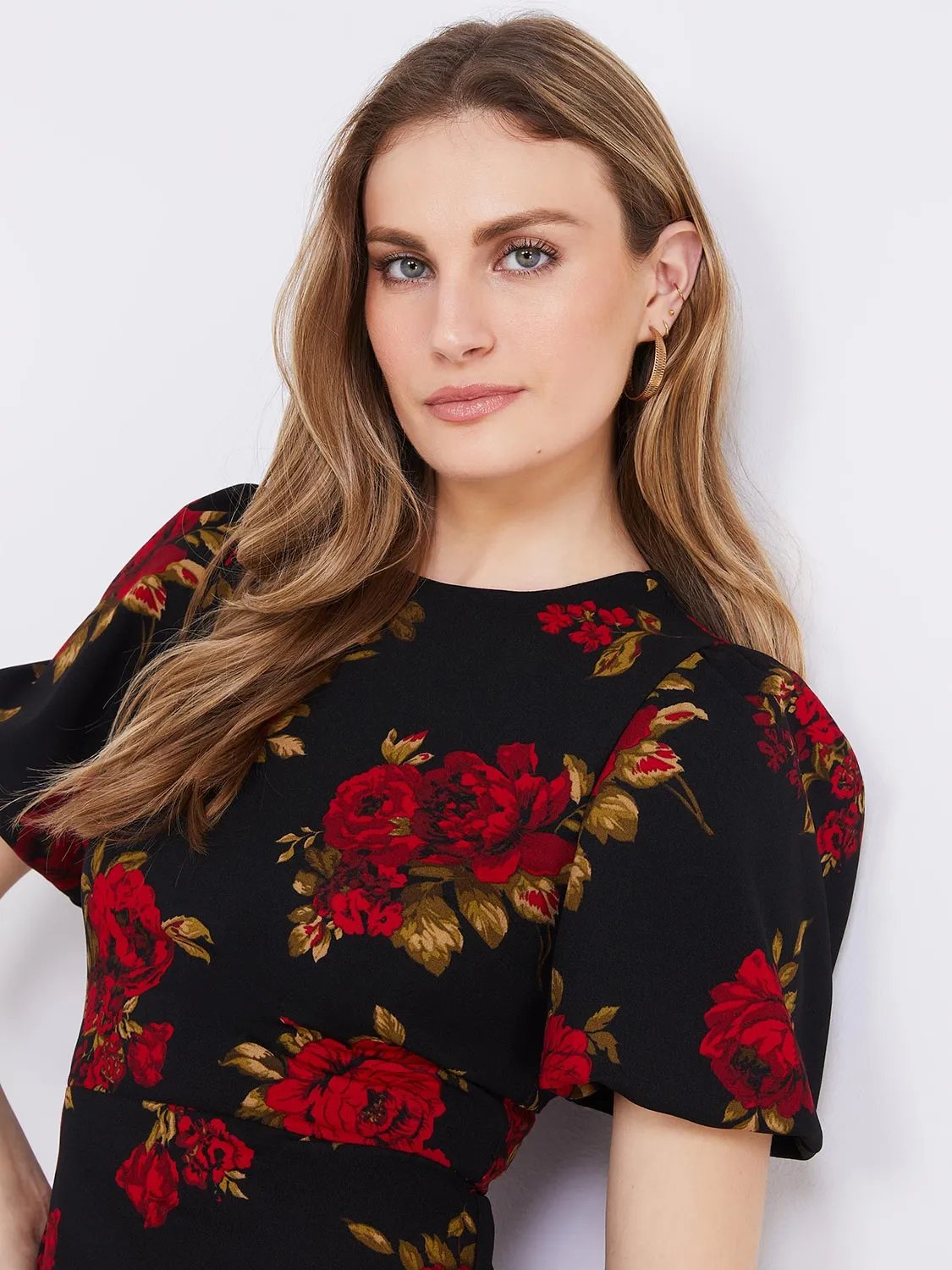 Floral Print Sheath Dress sold by Suzy Shier product image thumbnail 3