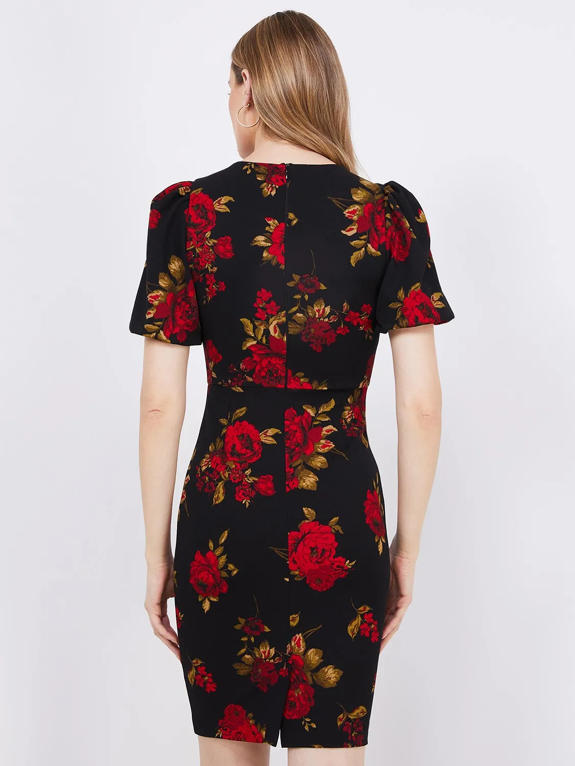 Floral Print Sheath Dress sold by Suzy Shier product image thumbnail 5