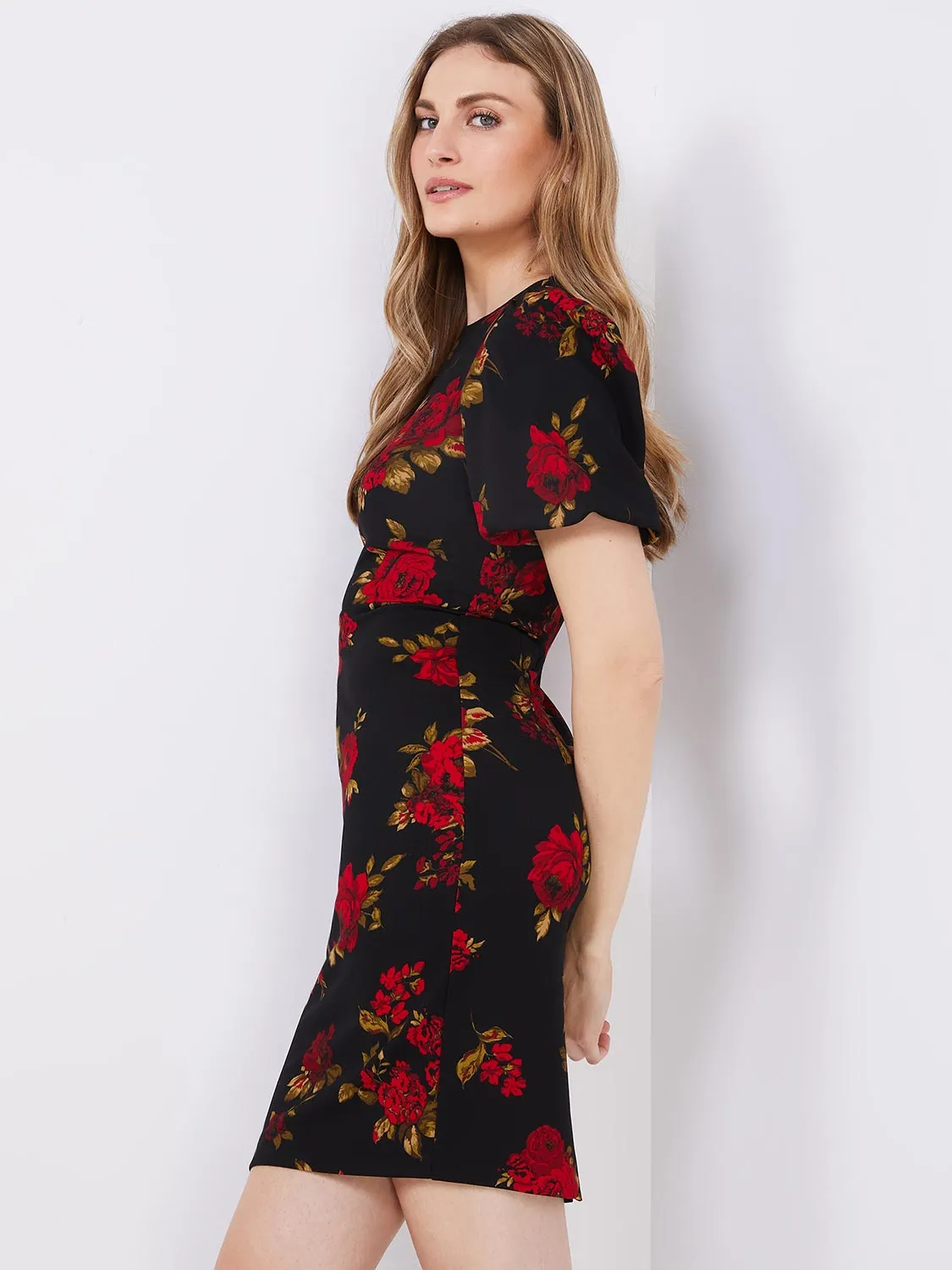 Floral Print Sheath Dress sold by Suzy Shier product image thumbnail 4