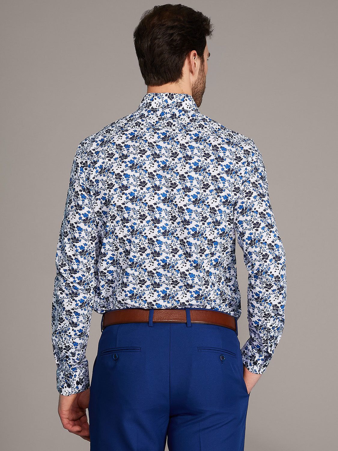 Floral Printed Slim Fit Dress Shirt sold by Suzy Shier product image thumbnail 2