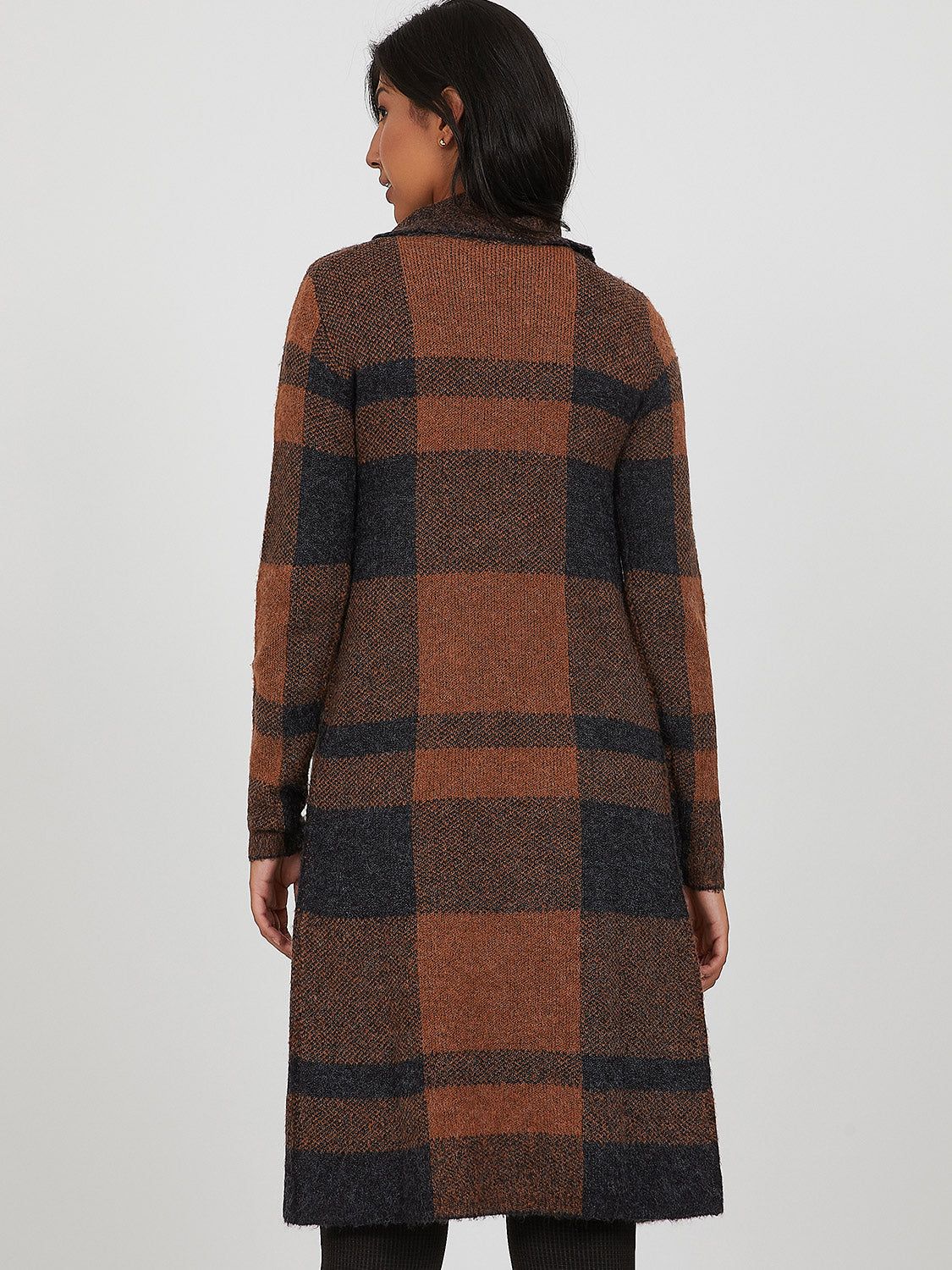 Long Buffalo Plaid Sweater sold by Suzy Shier product image thumbnail 4