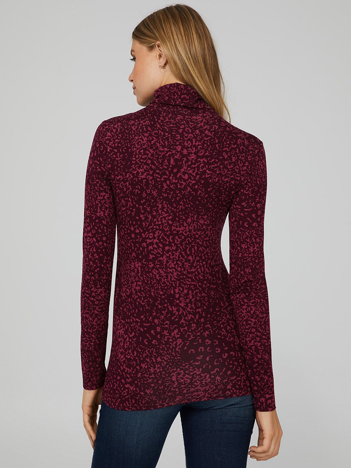 Animal Print Turtleneck Top sold by Suzy Shier product image thumbnail 4