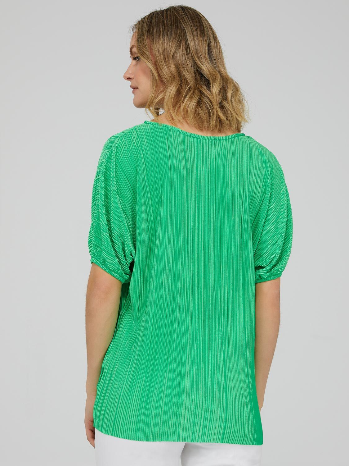 Pleated Dolman Sleeve Round Neck Top sold by Suzy Shier product image thumbnail 5