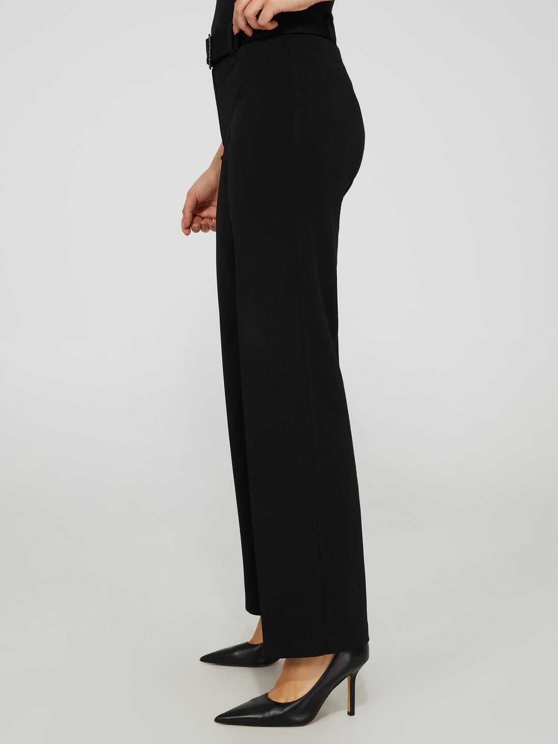 High Rise Wide Leg Belted Pants sold by Suzy Shier product image thumbnail 3