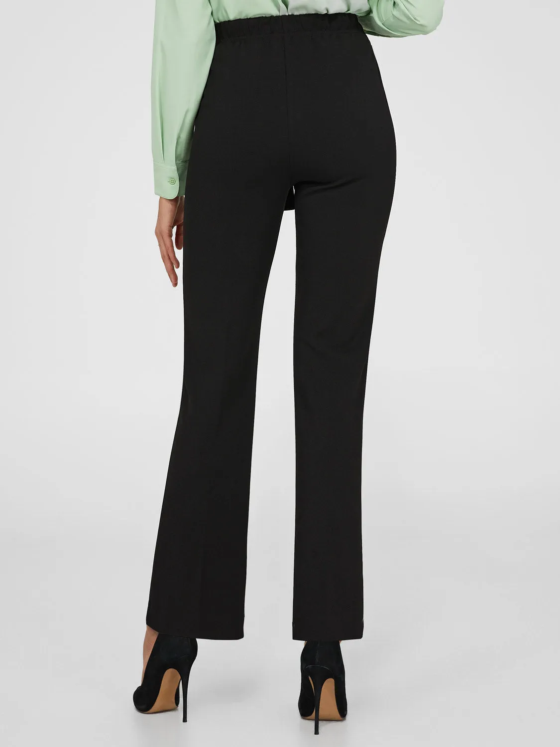 High-Waisted Tie Belt Pants sold by Suzy Shier product image thumbnail 4