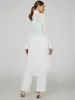 Long Chiffon Button-Front Blouse sold by Suzy Shier