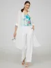 Long Chiffon Button-Front Blouse sold by Suzy Shier