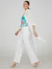 Long Chiffon Button-Front Blouse sold by Suzy Shier