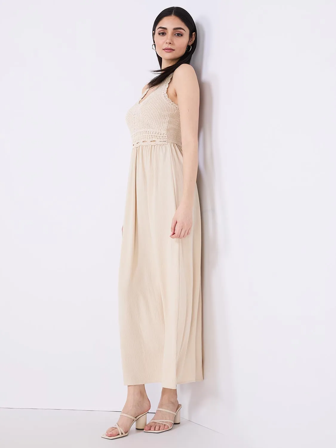 Crochet Maxi Dress sold by Suzy Shier product image thumbnail 4