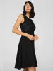 Cowl Neck Sequin Fit & Flare Dress sold by Suzy Shier