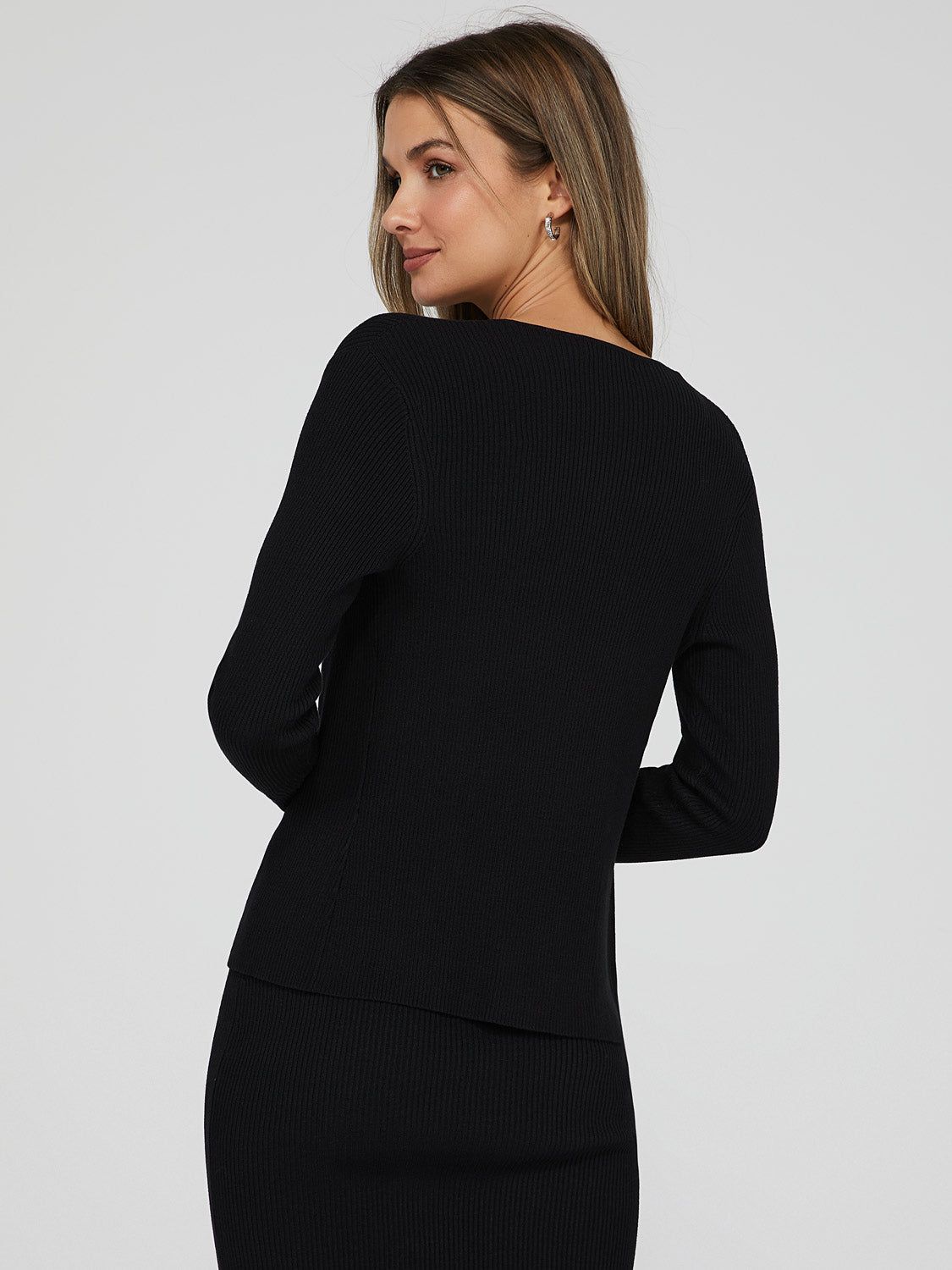 Tie Front Sweater sold by Suzy Shier product image thumbnail 6