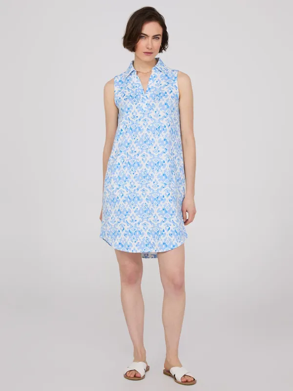 Abstract Print Popover Dress With Pockets sold by Suzy Shier