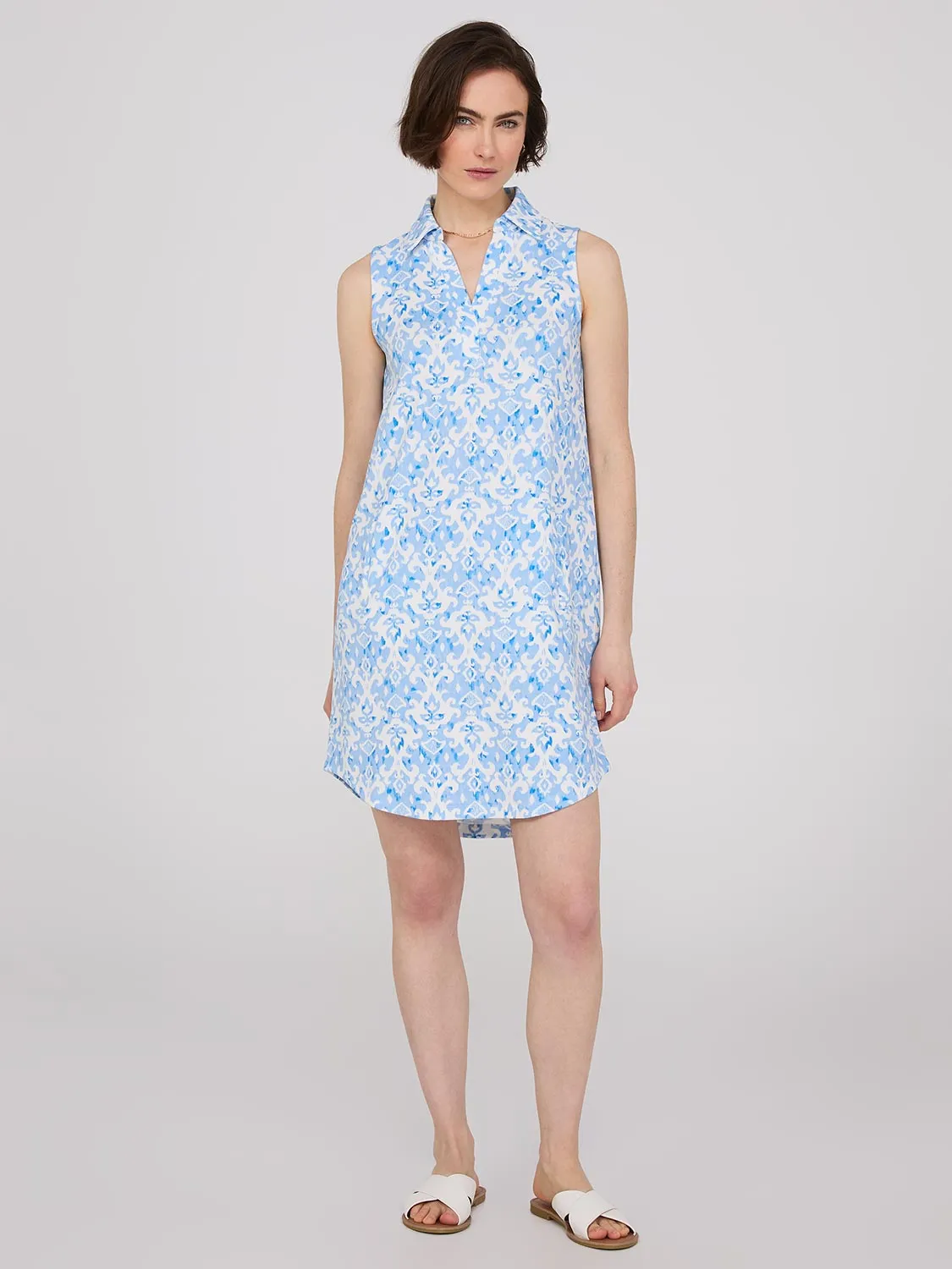 Abstract Print Popover Dress With Pockets sold by Suzy Shier