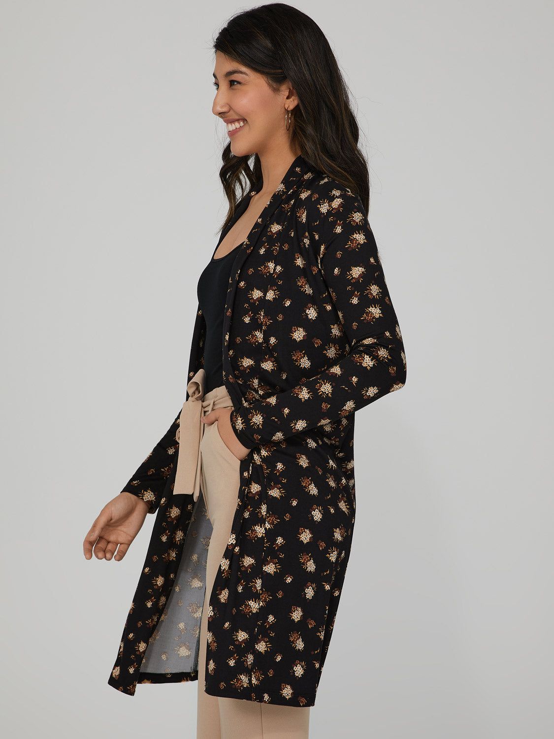 Oversized Floral Print Cardigan sold by Suzy Shier product image thumbnail 3