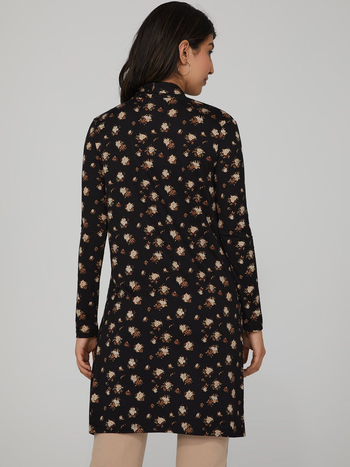 Oversized Floral Print Cardigan sold by Suzy Shier product image thumbnail 4