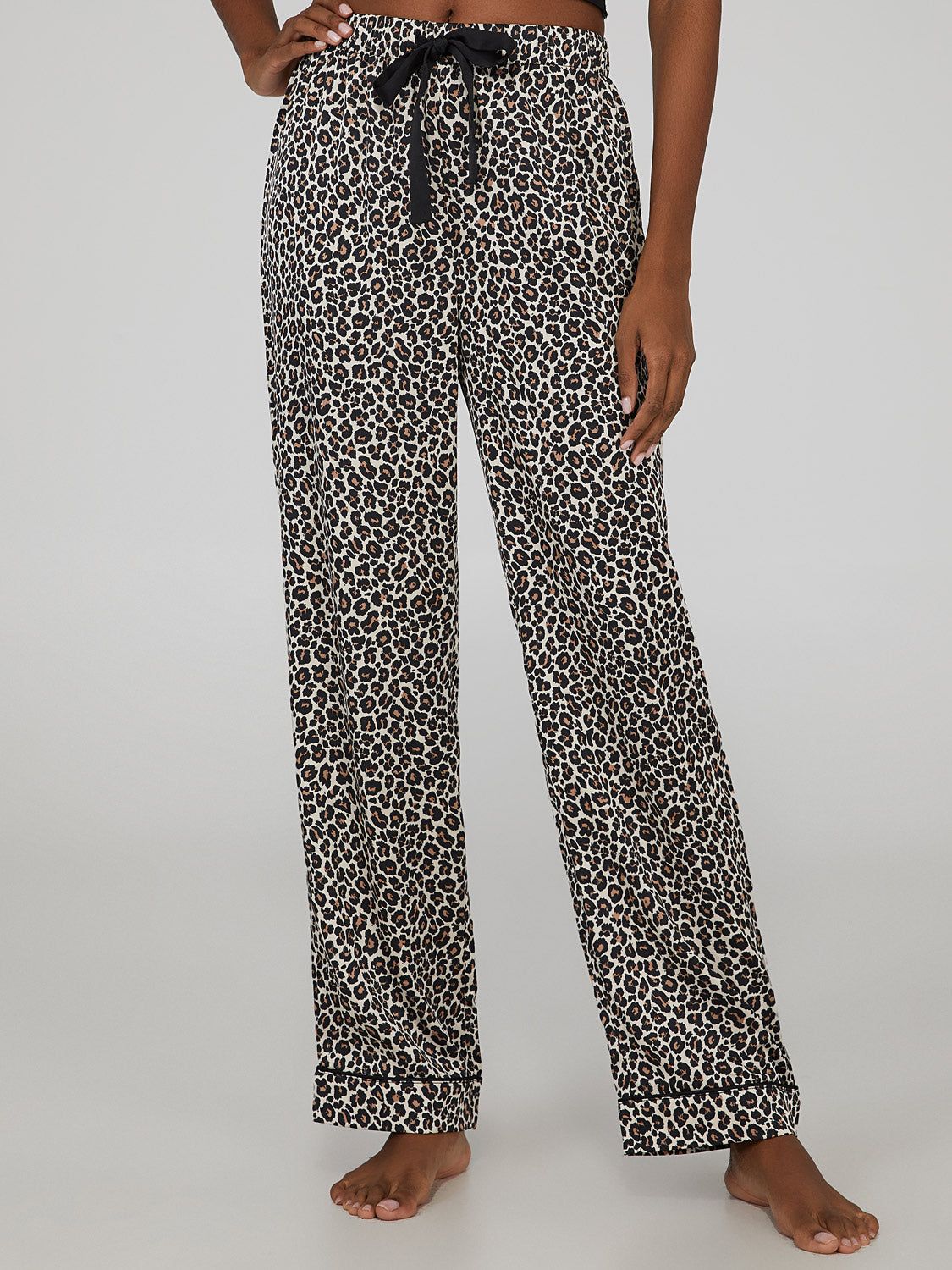 Satin Animal Print PJ Set sold by Suzy Shier product image thumbnail 3