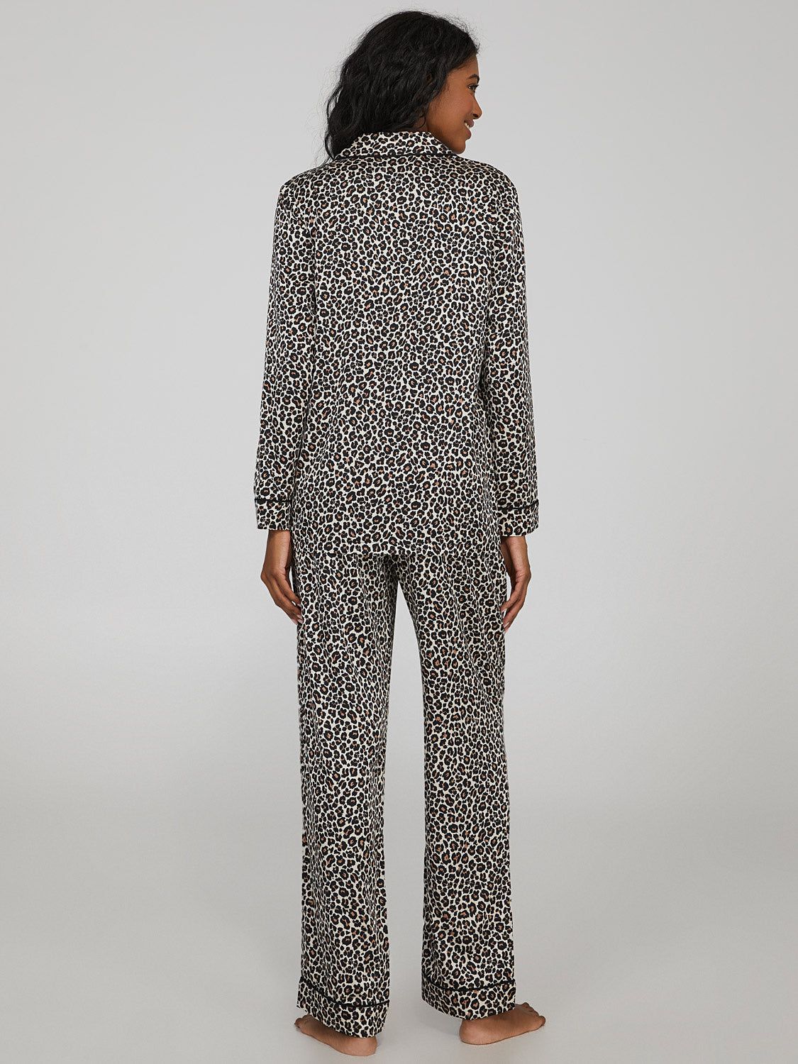 Satin Animal Print PJ Set sold by Suzy Shier product image thumbnail 4