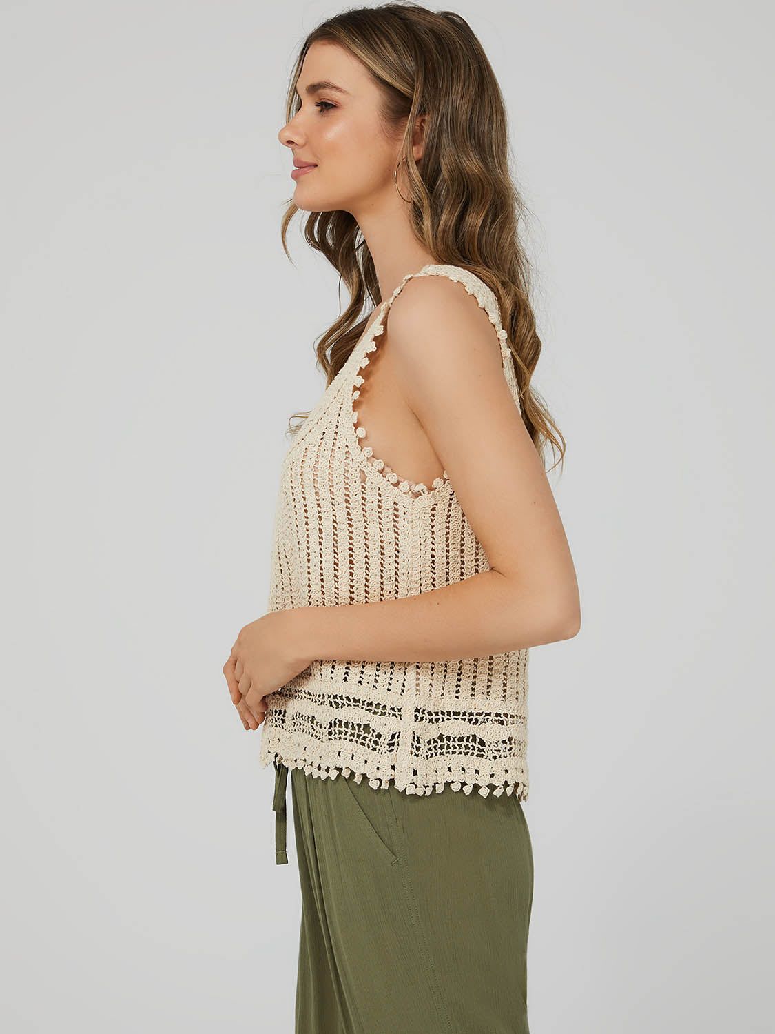 Crochet Tank Top sold by Suzy Shier product image thumbnail 4