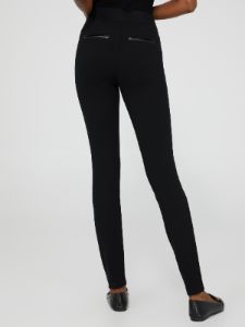Skinny Leg Pull-On Pants With Pintuck Detail sold by Suzy Shier