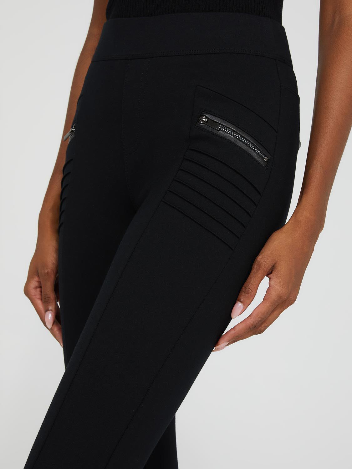 Skinny Leg Pull-On Pants With Pintuck Detail sold by Suzy Shier product image thumbnail 2