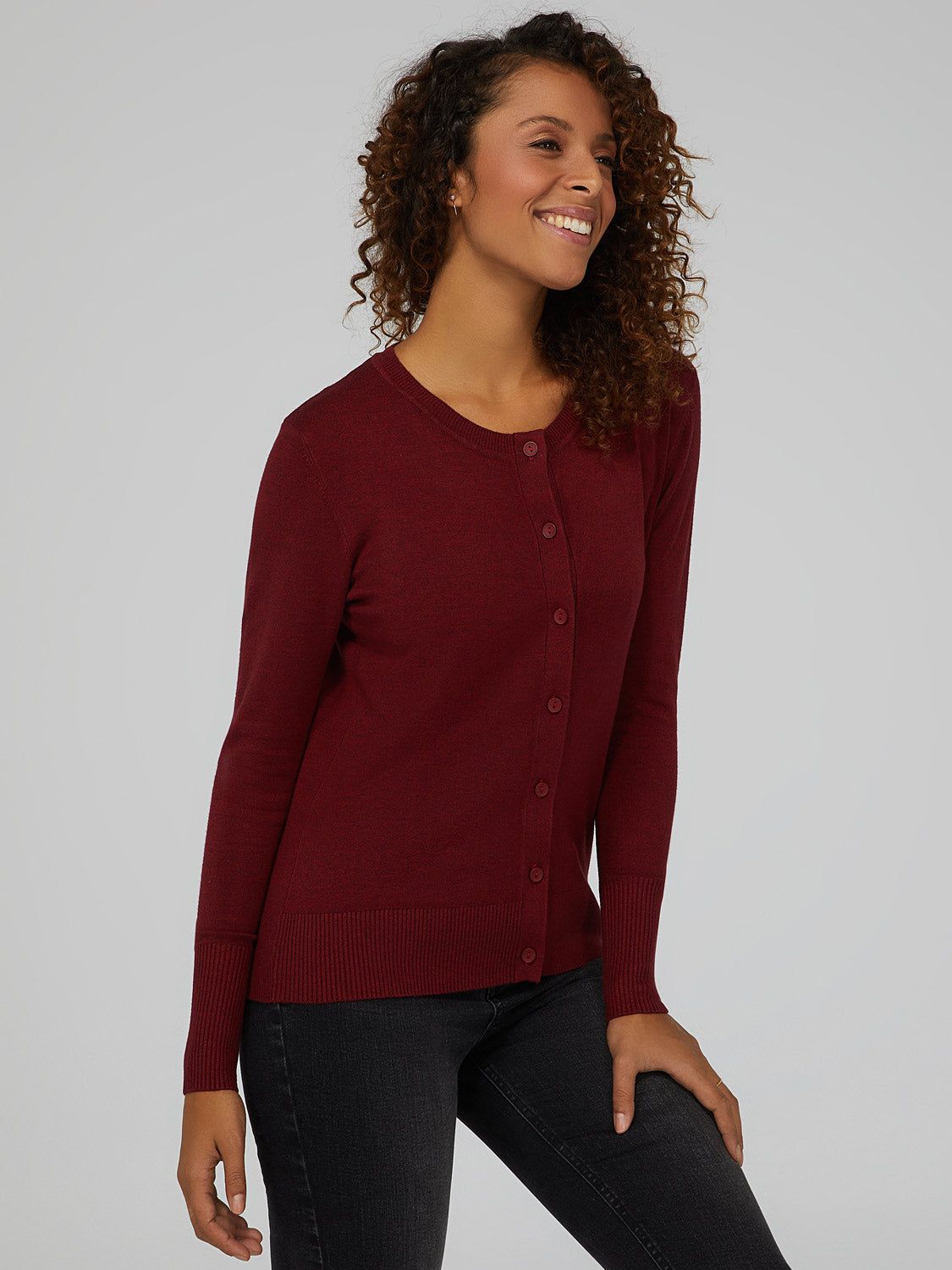 Button Down Knit Cardigan sold by Suzy Shier product image thumbnail 6