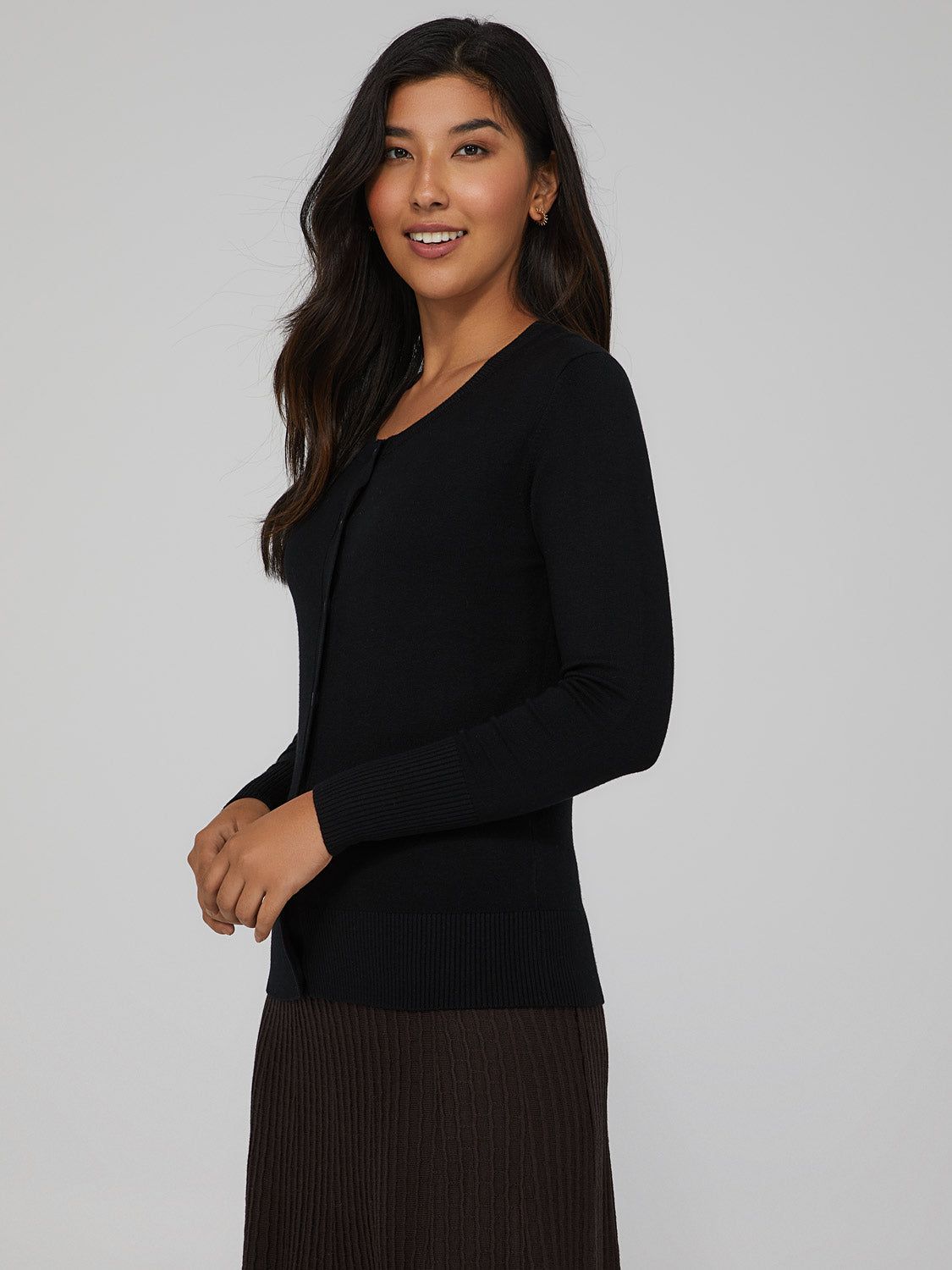 Button Down Knit Cardigan sold by Suzy Shier product image thumbnail 11