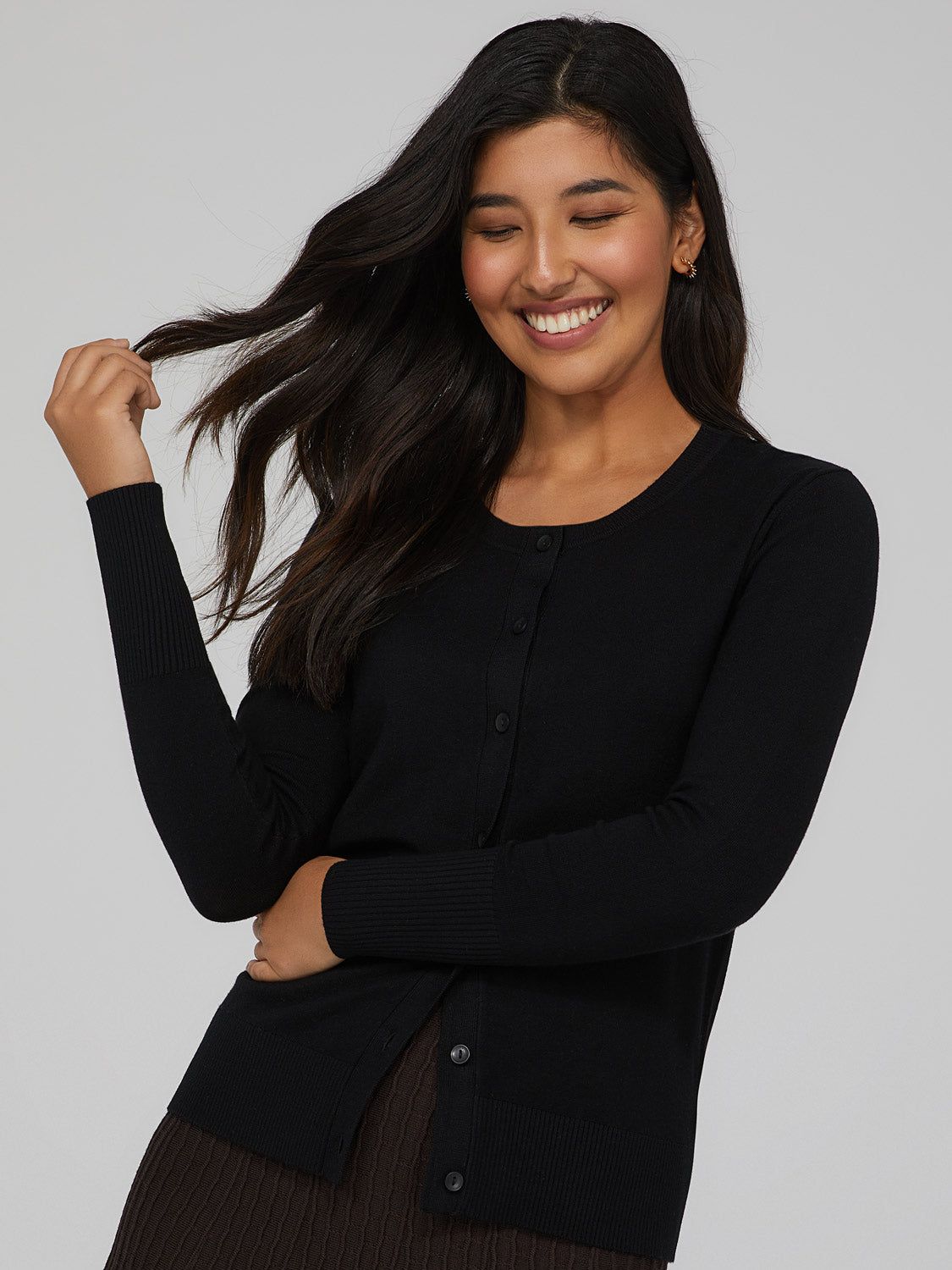 Button Down Knit Cardigan sold by Suzy Shier product image thumbnail 9