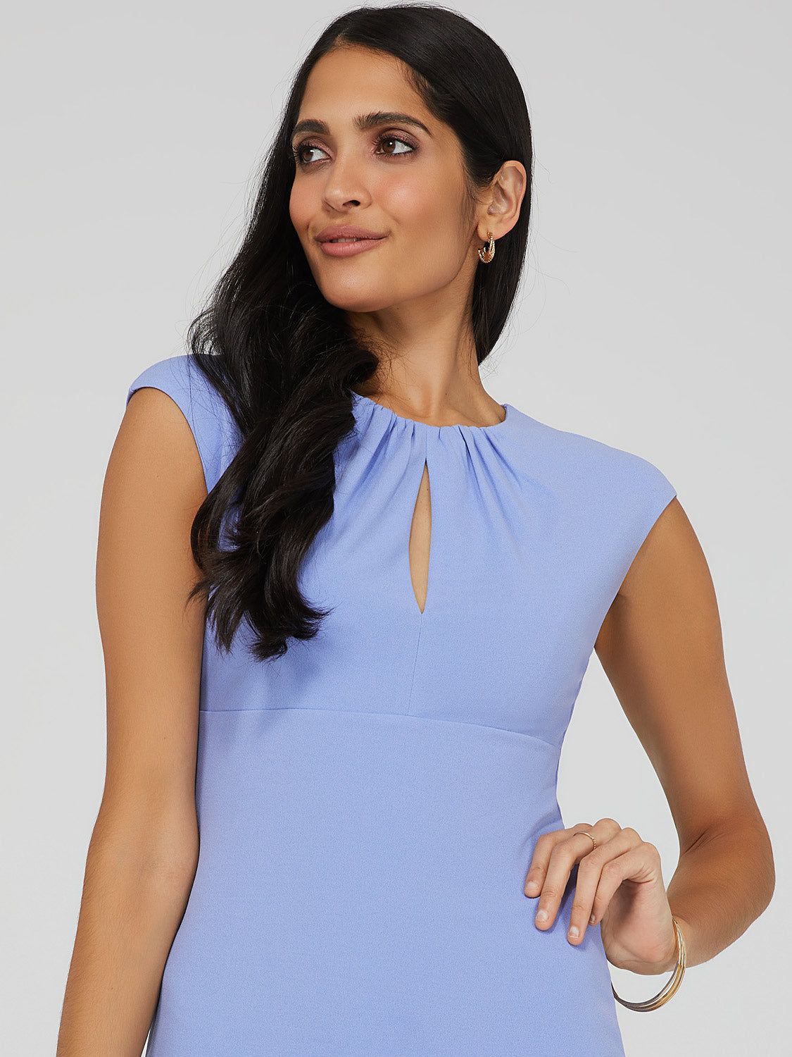 Sleeveless Keyhole Sheath Dress sold by Suzy Shier product image thumbnail 5