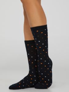 Multi-Color Polka Dot Crew Socks sold by Suzy Shier