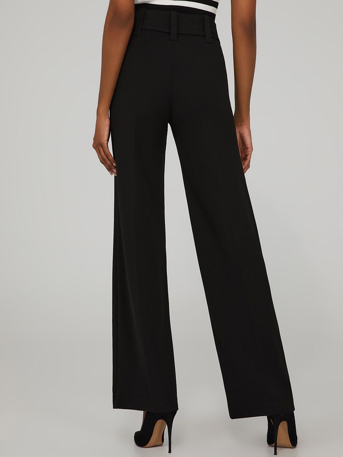 Wide Leg Pants With Sash Belt sold by Suzy Shier product image thumbnail 4